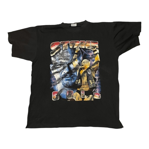 ULTRA RARE VINTAGE STONE COLD STEVE AUSTIN RAP T-SHIRT MEN'S SIZE XL RAREST ONE! - Picture 7 of 11